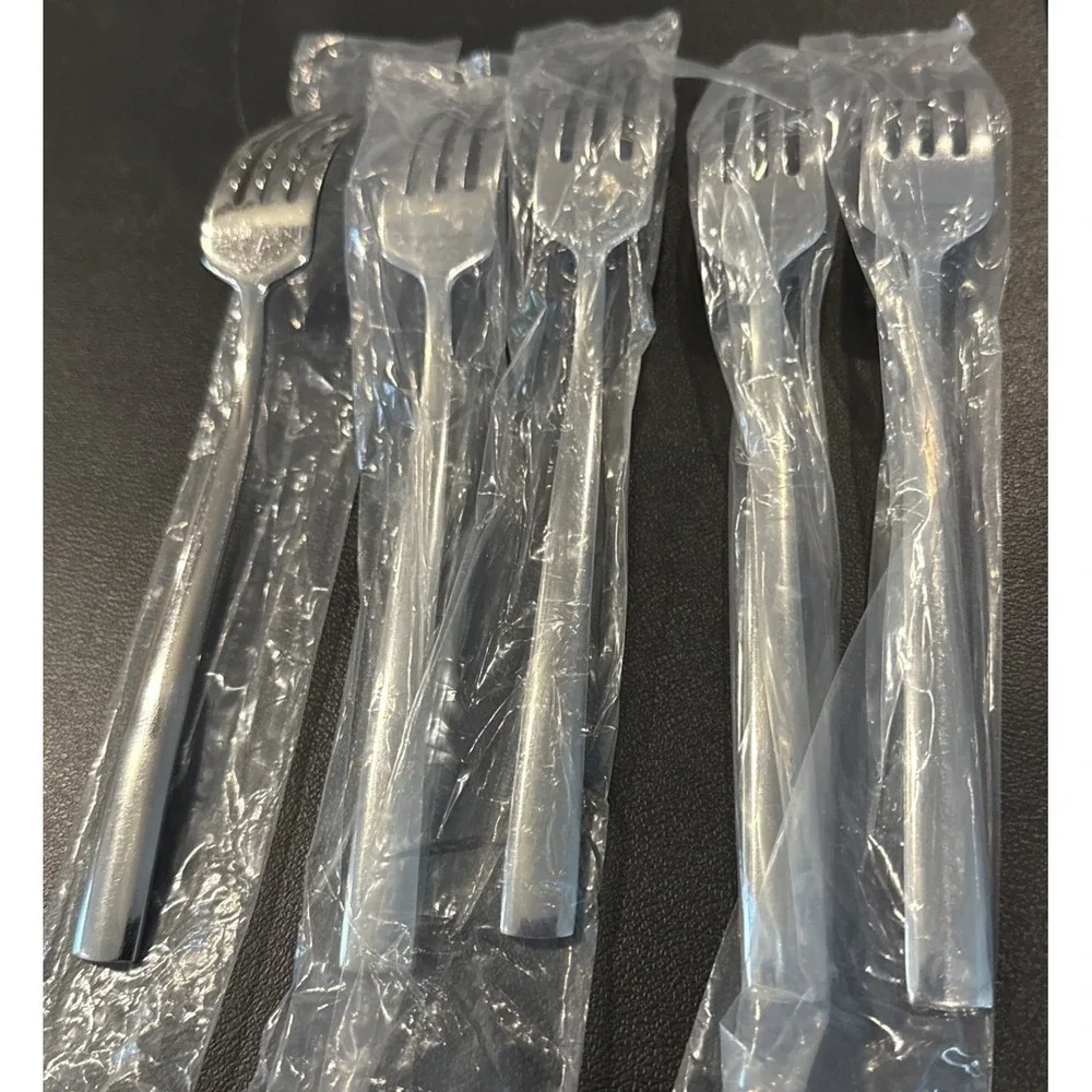 Reed & Barton Cole Dinner Fork Forks 18/10 Stainless Steel Flatware Set Of 5 NEW
